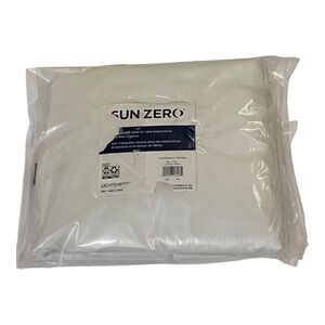 Evelina Faux Dupioni Silk Blackout Curtain Panel, Pearl 50"x63"